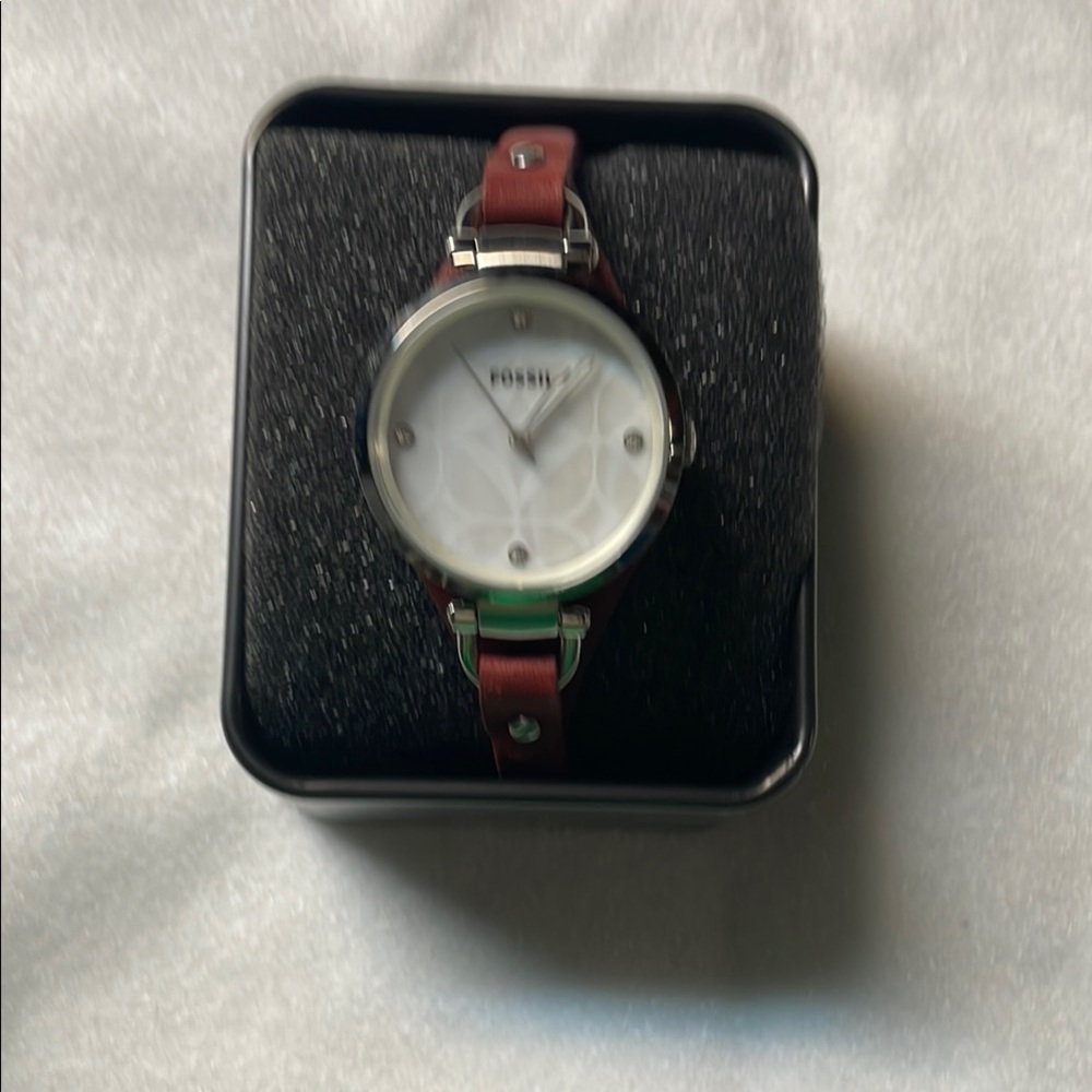 Fossil Brown Watch with Minimalist Design